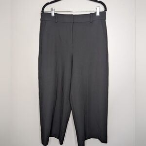 J. Crew Sydney Wide Leg Cropped Pants Black sz 12